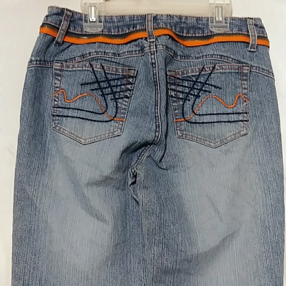 Womens Kyoto Kasuals Stretch Light Wash Jeans - Picture 5 of 8